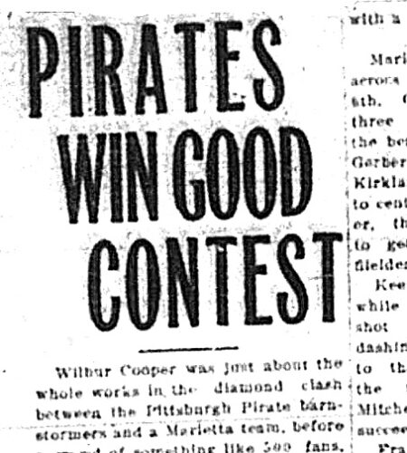 The Pirates stormed the fairgrounds in 1915